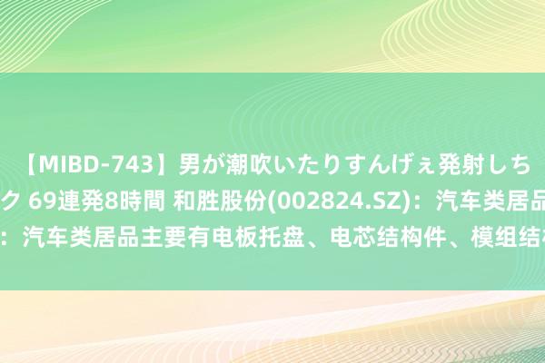 【MIBD-743】男が潮吹いたりすんげぇ発射しちゃう！ 女神の痴女テク 69連発8時間 和胜股份(002824.SZ)：汽车类居品主要有电板托盘、电芯结构件、模组结构件和车身件