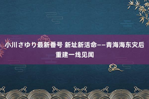 小川さゆり最新番号 新址新活命——青海海东灾后重建一线见闻