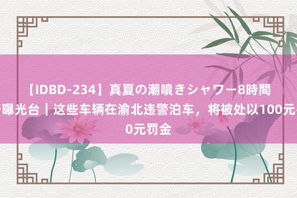 【IDBD-234】真夏の潮噴きシャワー8時間 违警曝光台｜这些车辆在渝北违警泊车，将被处以100元罚金