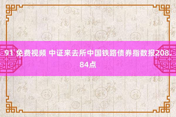 91 免费视频 中证来去所中国铁路债券指数报208.84点