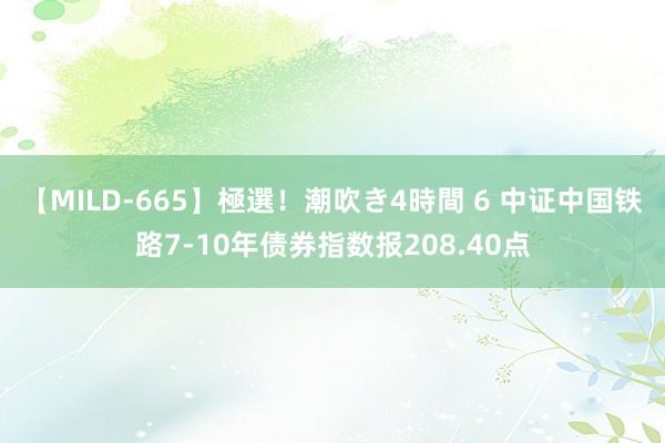 【MILD-665】極選！潮吹き4時間 6 中证中国铁路7-10年债券指数报208.40点